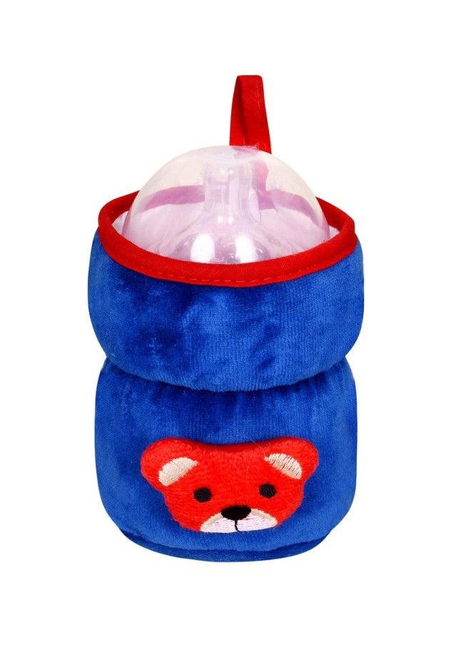 The Little Lookers - For Philips Avent;Wide Neck Feeders Soft Plush Stretchable Baby Feeding Bottle Cover With Easy To Hold Strap (Royal Blue Wide Neck 125Ml;4Oz) - Image 1