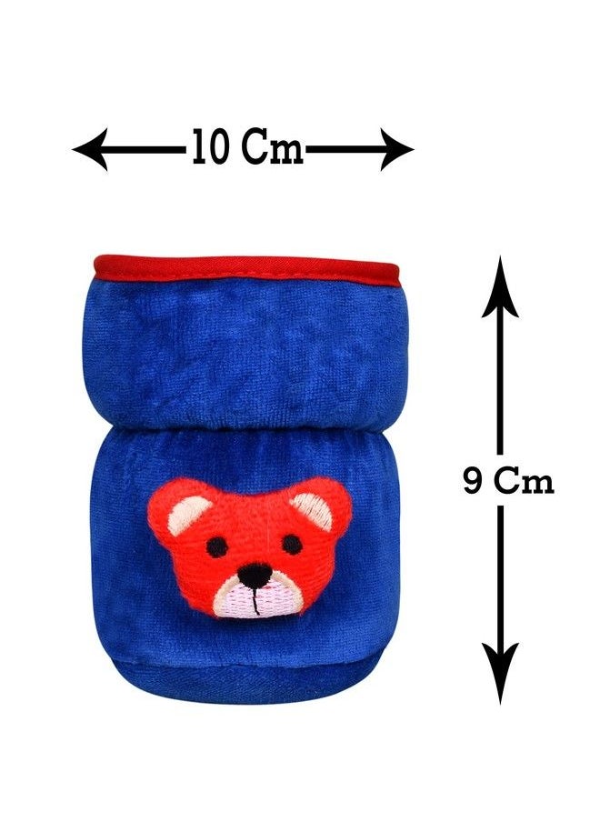 The Little Lookers - For Philips Avent;Wide Neck Feeders Soft Plush Stretchable Baby Feeding Bottle Cover With Easy To Hold Strap (Royal Blue Wide Neck 125Ml;4Oz) - Image 1
