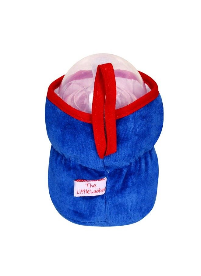 The Little Lookers - For Philips Avent;Wide Neck Feeders Soft Plush Stretchable Baby Feeding Bottle Cover With Easy To Hold Strap (Royal Blue Wide Neck 125Ml;4Oz) - Image 1