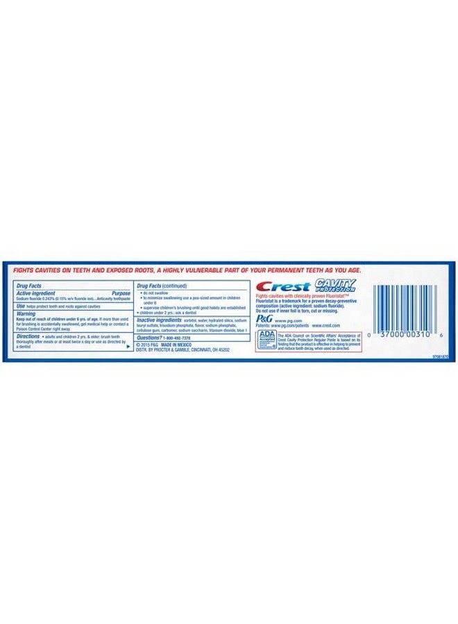 Crest Cavity Protection Toothpaste Regular 8.2 Ounce (Pack Of 4) - Image 3