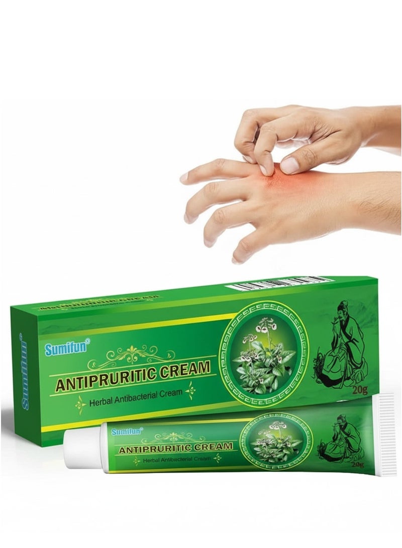 Sumifun Antipruritic Herbal Cream – Natural Antibacterial & Anti-Itch Relief (20g) - Image 1