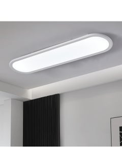 Ganeed 70cm LED Ceiling Light,Full Spectrum Linear Ceiling Lamps,6500K Cool White Modern Ultra Thin Low Profile Light Fixture for Bedroom Kitchen Study Room Hallway,White/36W  - Image 1