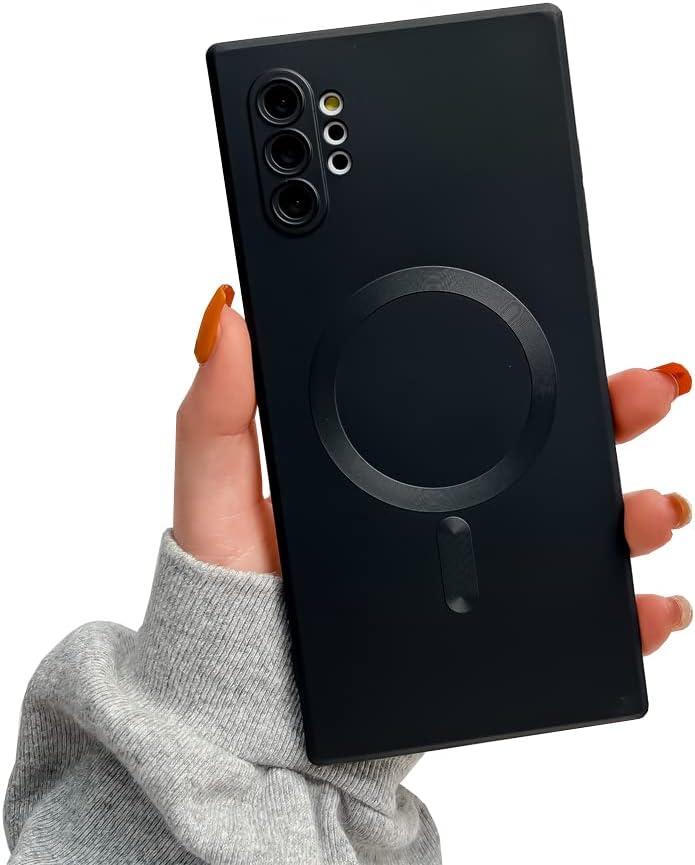 Doowear Galaxy Note 10+Plus Case Magnetic [Support Magsafe Charger] Wireless Anti-Scratch Shockproof Full Camera Protection Slim Silicon Phone Cover Case for Samsung Galaxy Note 10 Plus 6.8"-Black - Image 1
