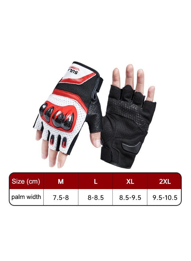 سولايت قفازات ركوب الدراجات النارية Sulaite G7 ترقية 3K ألياف الكربون مكافحة السقوط مزدوجة إصبع شاشة لمس إصبع كامل ونصف إصبع قفازات السفر الدراجات النارية - Image 2