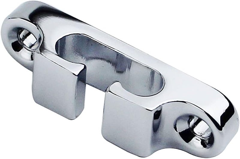 guyker 2Pcs 2-String Retainer/String Guide for Electric Bass Head Retainer String Tree String Buckle Guide Groove Bass String SR4, Chrome - Image 3