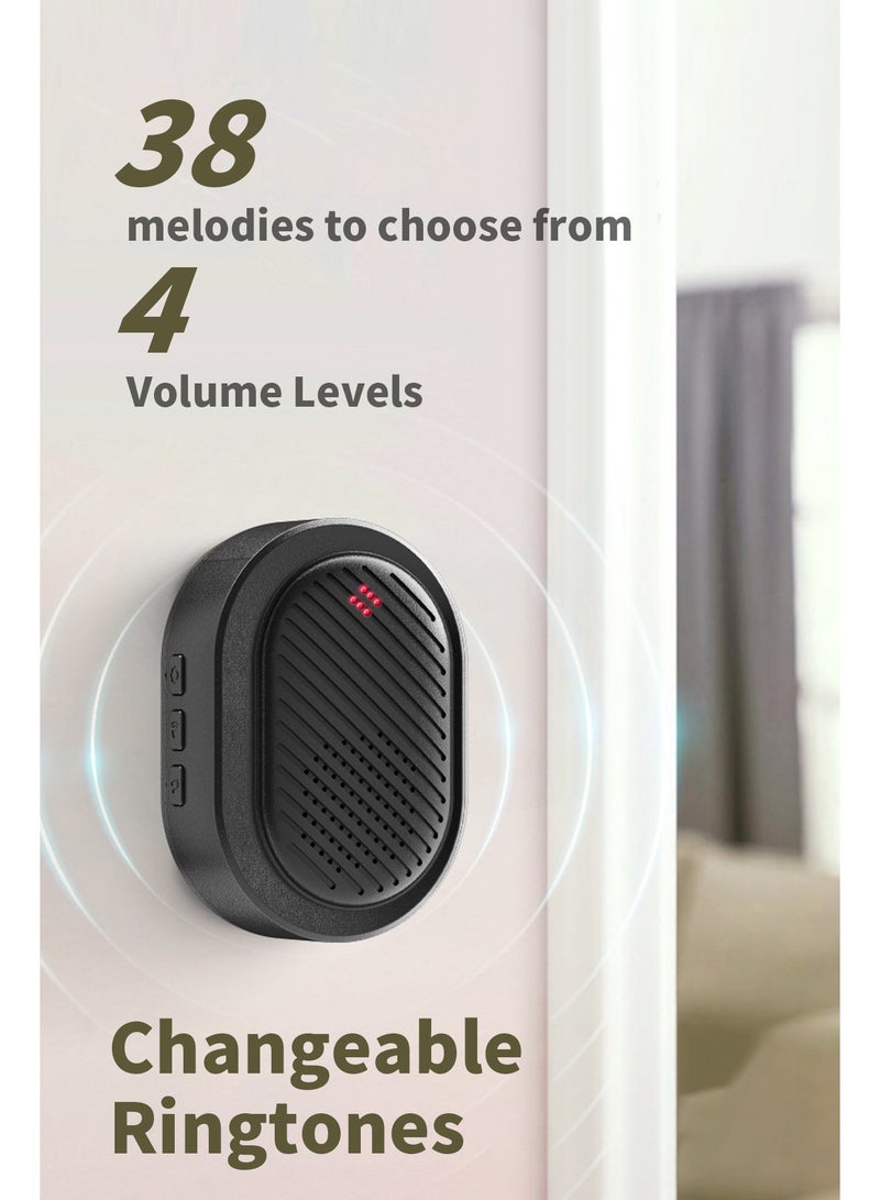 Bcarenest Smart wireless doorbell, APP control, IP65 waterproof, built-in lithium battery. Features include night mode, real-time voice changer, free cloud storage, and ultra-long standby time. - Image 4