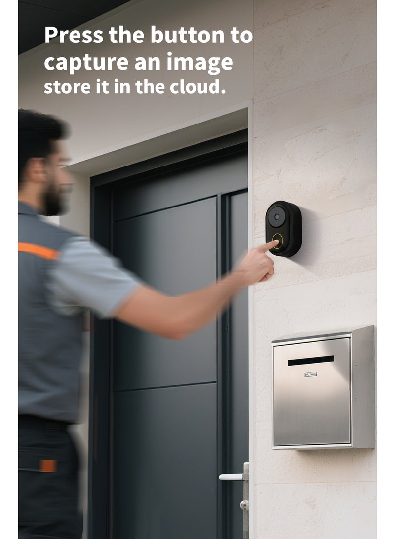 Bcarenest Smart wireless doorbell, APP control, IP65 waterproof, built-in lithium battery. Features include night mode, real-time voice changer, free cloud storage, and ultra-long standby time. - Image 5