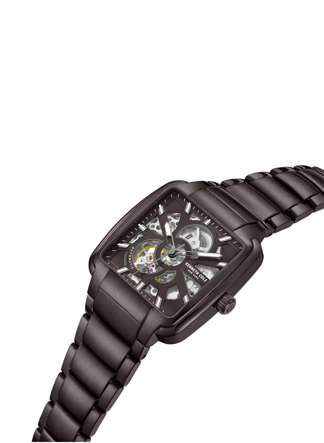 Kenneth Cole New York Kenneth Cole New York 40mm Automatic Men's Watch with Chocolate Dial & Chocolate Stainless Steel Bracelet