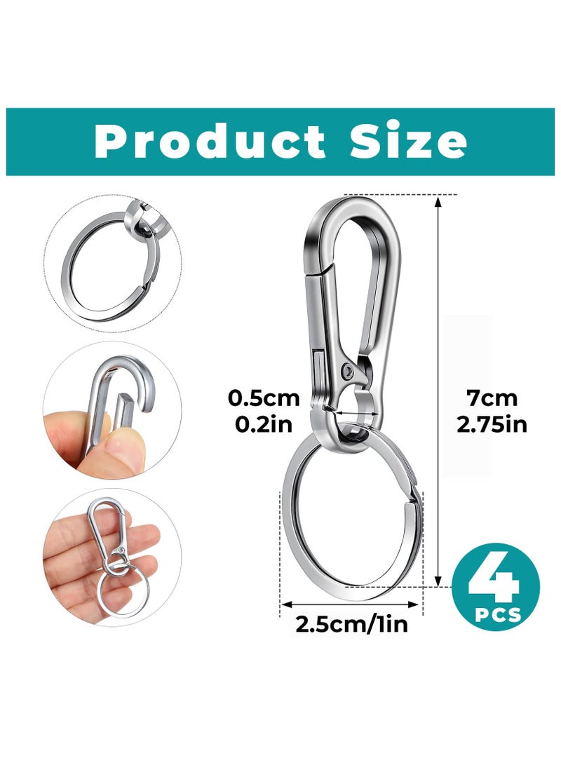 Metal Keychain Hiking Buckle Clip Key Ring Key Ring Chain Clip Hook Holder - Image 2