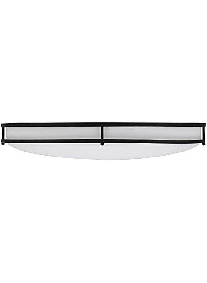Arabest 24 Inch Oval LED Matte Black Flush Mount Ceiling Light Fixture for Kitchen, Bedroom, Bathroom, Hallway. Dimmable with 2800 Lumens. 3 Color Temperatures: 3000K, 4000K, 5000K. Model: EV1424C3C-43  - Image 5