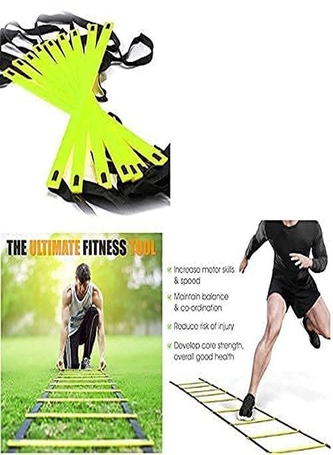 Craze Kick Sports Complete Agility Training Kit: 4m Ladder, 20 Saucers, 6 Cones (6"), 6 Hurdles (40cm) with Carry Bag - All-in-One Solution for Enhancing Speed, Agility, and Athletic Performance - Image 5