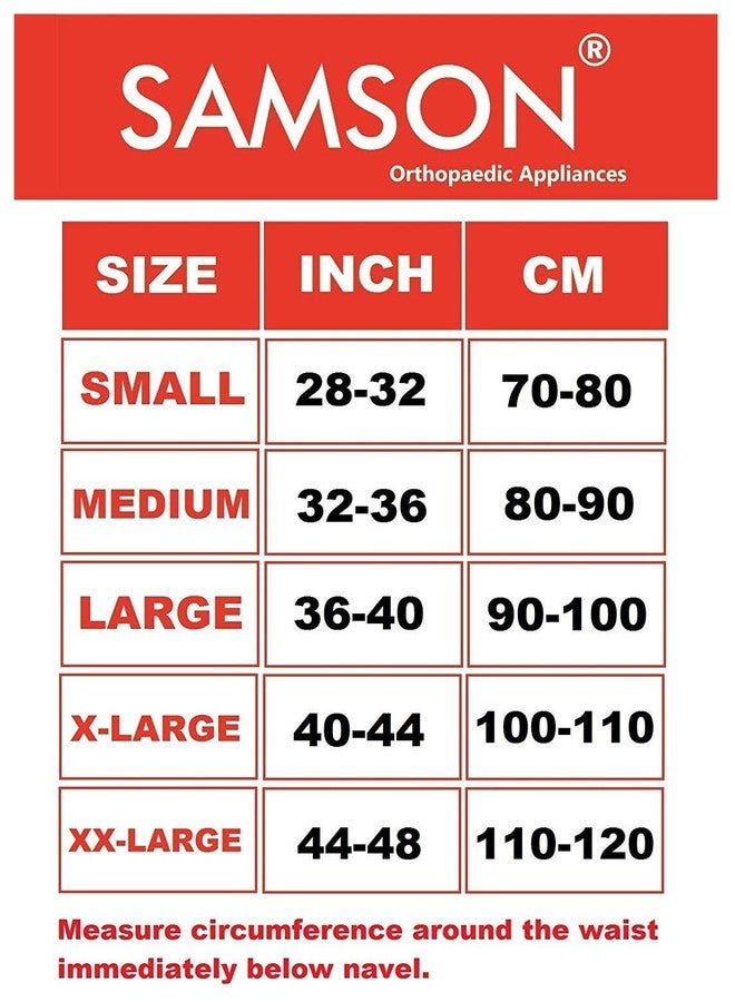 Samson Orthotics Light Weight, Long Life, Custom Fit Double Support Lumbo Sacral Belt for Vertebral Fractures, Spinal Injuries, Lumbar Spondylitis and Postural Fatigue for Women and Men, Medium/32-36" - Image 4
