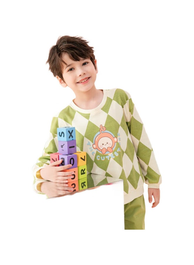 Fenton بيجامات أطفال للأولاد، قطن نقي لموسم الربيع، يمكن للأولاد الأكبر ارتداؤها في الخارج، ملابس استرخاء للأولاد Q9X24790048 - Image 3