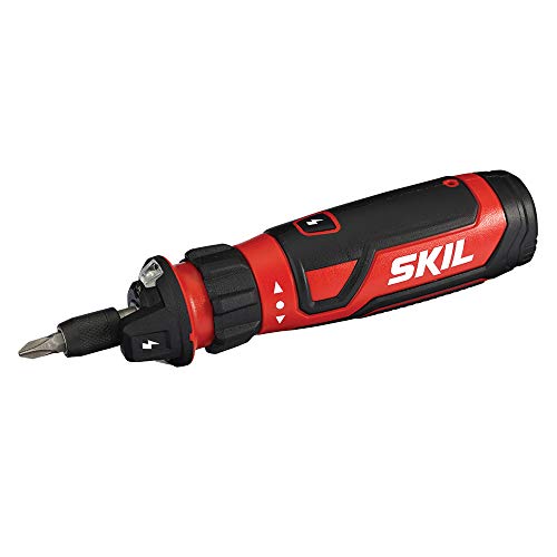 SKIL مفك براغي لاسلكي قابل لإعادة الشحن 4 فولت من SKIL مع تقنية استشعار الدائرة يتضمن مجموعة 45 قطعة، كابل شحن USB، حقيبة حمل - SD561204 - Image 2