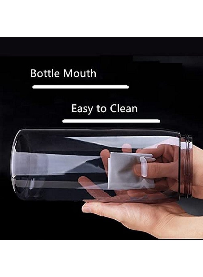 Delzon 2 liter Water Bottle With Strap, Straw And Bpa Free Material Leackproof Sipper Water Bottle For Gym, Yoga, And Any Other Activities - Black, Plastic, Pack Of 1 - Image 3