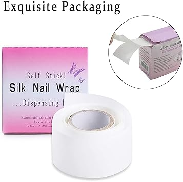 no لاصق ألياف زجاجية لإصلاح الأظافر رقم 4، لفة ذاتية اللصق، مضاد للتلف، أداة فن الأظافر لتقوية وتدعيم الأظافر، للاستخدام المنزلي أو في الصالون - Image 4