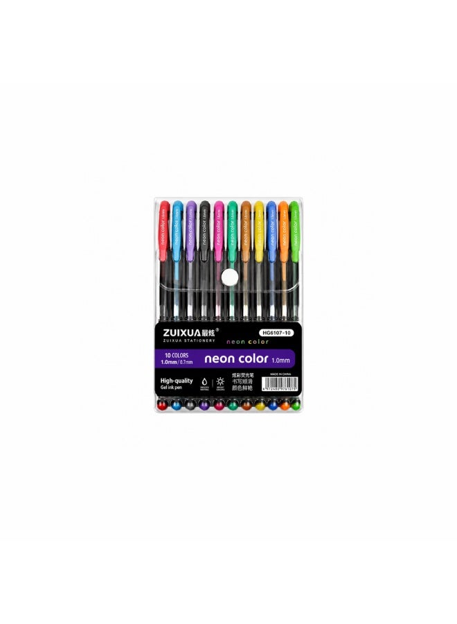 "Glitter pens, 12 colors set – a practical product suitable for everyday stationery needs at the office or school.  They help you accomplish daily tasks in an organized and easy way, whether at work or school.  They are durable enough for frequent use, with a practical design that maintains both appearance and performance.  Suitable for students, employees, offices, libraries, and anyone who needs reliable stationery.  A practical choice that adds significant value to office and school supplies and simplifies daily organization."