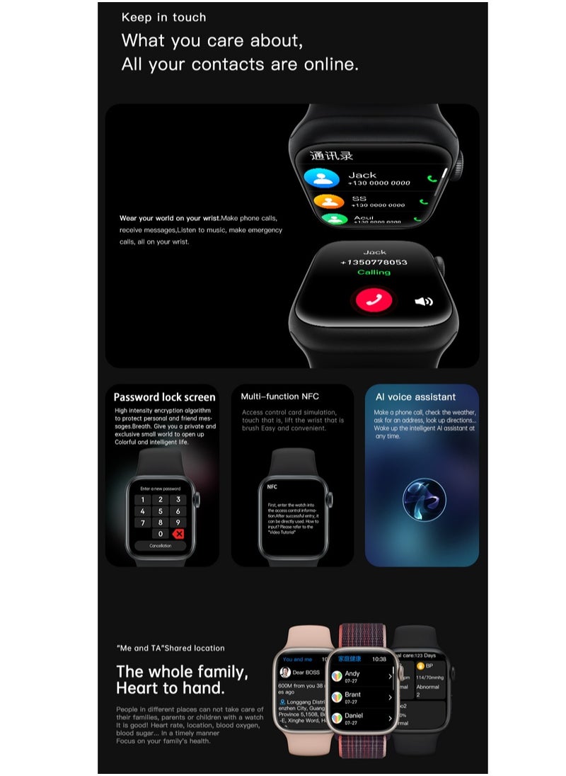 AROAQ - New Arrival 2.2inch Screen NFC M9 Pro Max Smart Watch Iwo Series9 M9 pro max smartwatch - Image 1