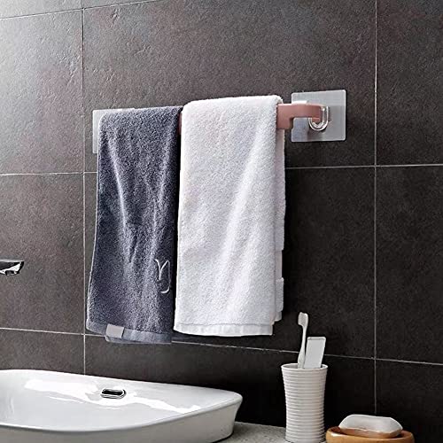 MEZON Plastic Self Adhesive Kitchen Napkin Towel Holder | Bathroom Towel Hanger |Towel Holder Rack Rail (Random Color) (1) - Image 3