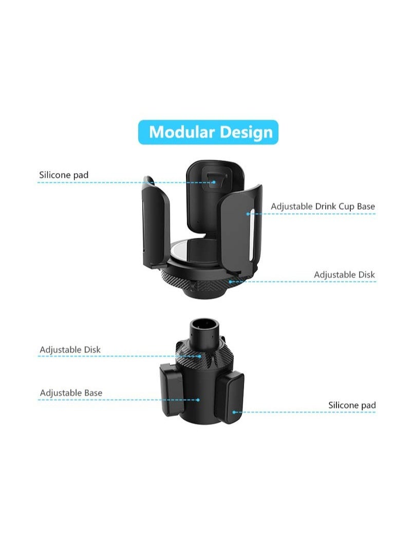 Multi-Size Car Cup Holder – Expandable Base & Extendable Arms, Universal Drink Holder for Travel - Image 3