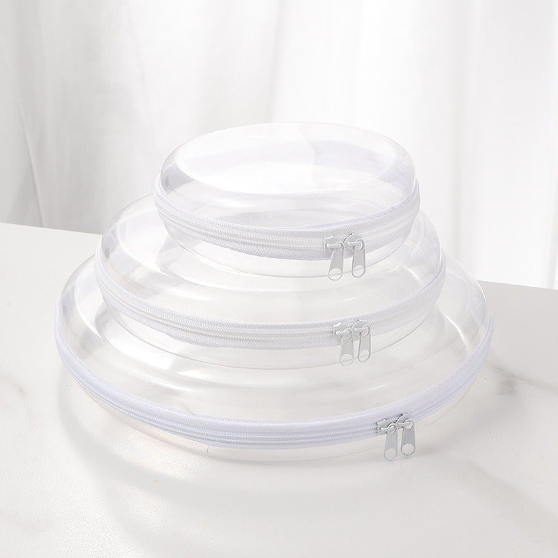 Multi-Functional Transparent Round Storage Bag Set - Waterproof, Durable & Portable Travel Organizer - Image 1