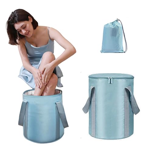 Vitaciti 75 Gallon Insulated Collapsible Foot Soak Bucket with Lid Multifunctional Portable SpaceSaving Tub for Foot Bath Dry Cleaning Outdoor Water Storage Laundry Durable Easy to Clean - Image 1