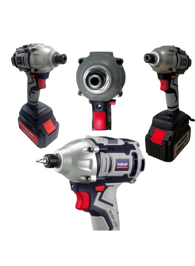 makute 20V Cordless Screwdriver Drill with 280N.m Torque, 3-Speed Adjustment, 1/4” Chuck, Rechargeable Battery and Charger, Heavy Duty Power Tool for Home and Professional Use – Model CSD001-BL - Image 5