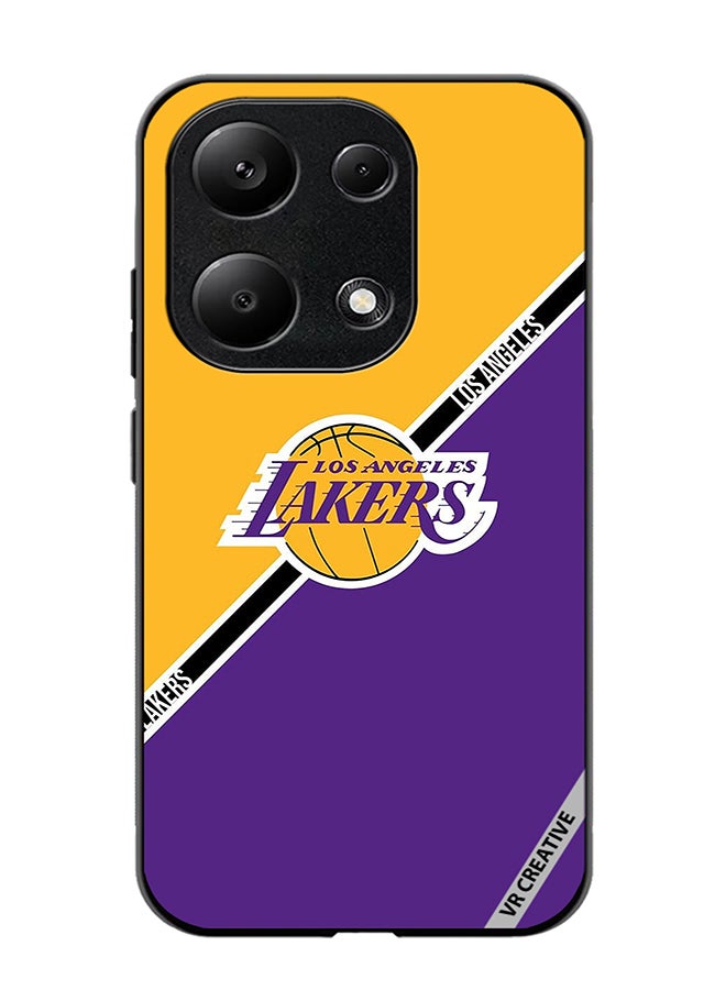 VR CREATIVE Protective Case Cover For Xiaomi Redmi Note 13 Pro 4G Los Angeles Lakers Design Multicolour - Image 1