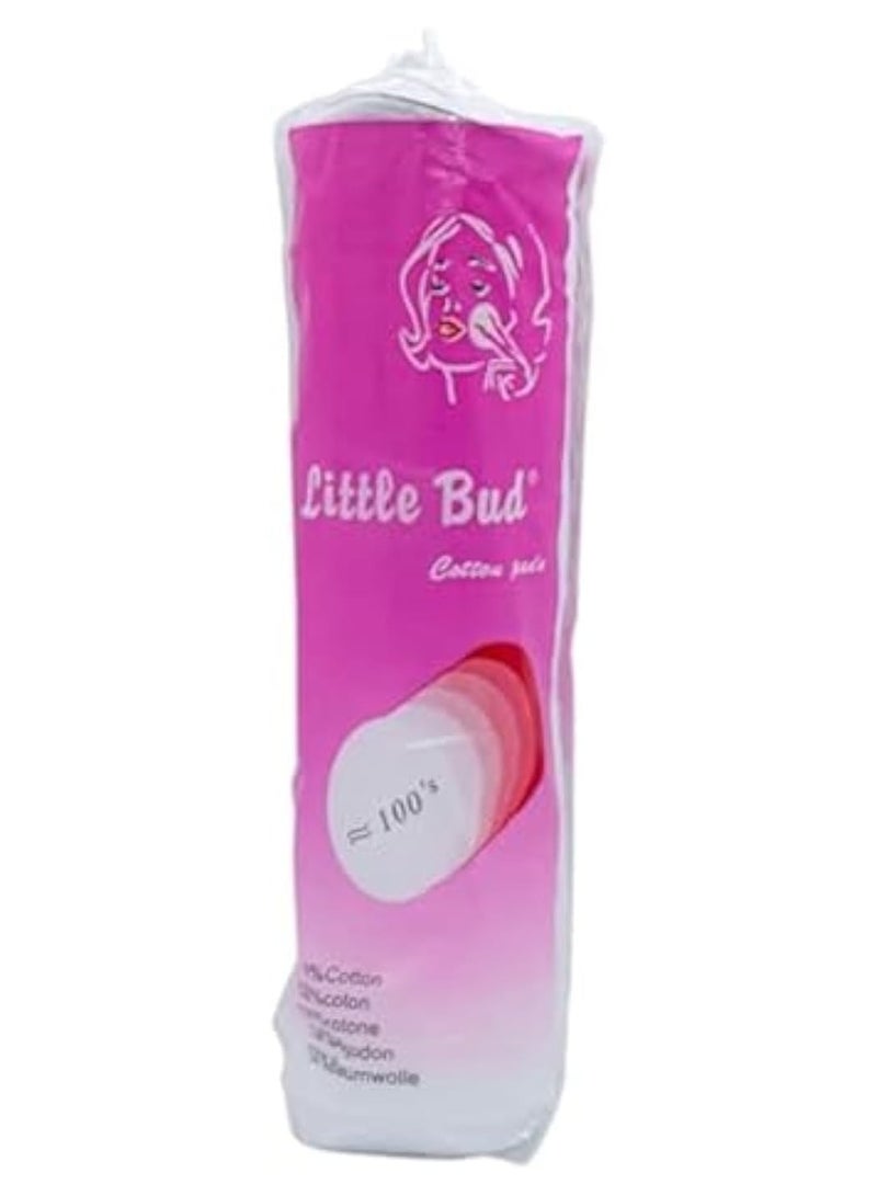 شرائح قطن دائرية لمستحضرات التجميل - وازالة الميك اب - عدد 100 قطعة - Image 1