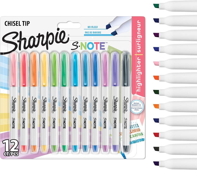 Sharpie S-Note Highlighter Pens - 12 Count - Image 1