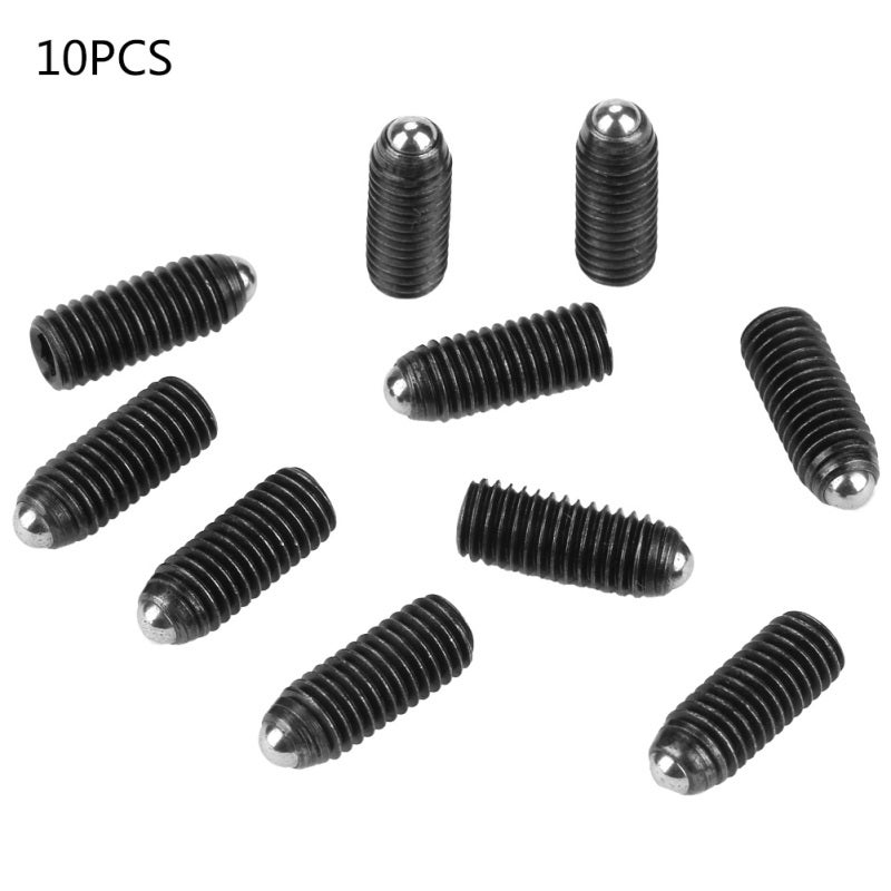 Carbon Steel Ball Plungers M8 Set of 10 Steel Spring-Loaded Plunger - Durable Accurate Positioning Component for Mechanical Devices Clamps Molds - Image 1