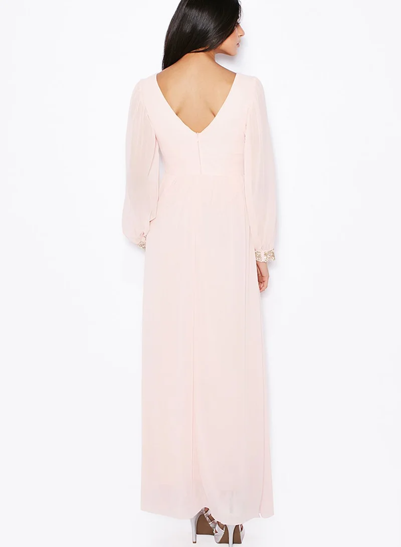 Te Amo Waistband Wrap Maxi Dress