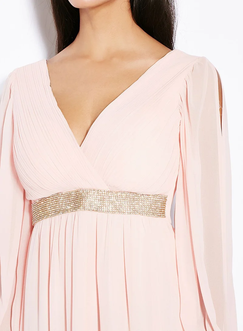 Te Amo Waistband Wrap Maxi Dress