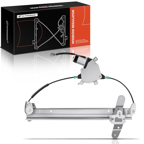 A-Premium Front Right Passenger Side Power Window Regulator with Motor Compatible with Lincoln Town Car 1998-2011, Replace# 3W1Z5423395AA, 6W1Z5423200AA - Image 1