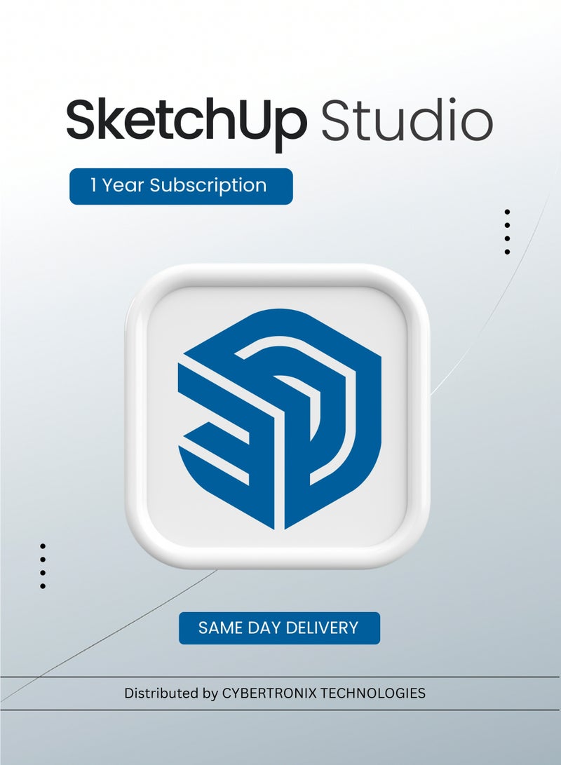Sketchup Studio | 1 Device for 1 Year | Digital License | Same Day Delivery