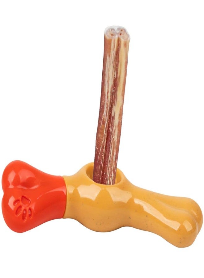 all for paws Bully Stick Holder for Dogs, Heavy Duty Chew Stick Holder, Prevents Choking, BPA-Free, Adjustable Fit for Middle Dogs Over 20 lbs, Suitable for Various Bully Sticks and Chews - Image 1