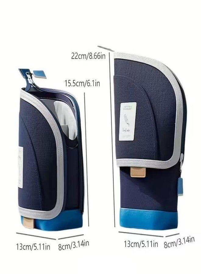 Burmy Pen Case and Pen Holder, 2-in-1 Retractable Pen Case, Retractable Pen Holder, Vertical Stationery Bag, Cosmetic Bag, Drawer Tool Pencil Case, Large Capacity, Multi-Functional Storage Bag - Image 2