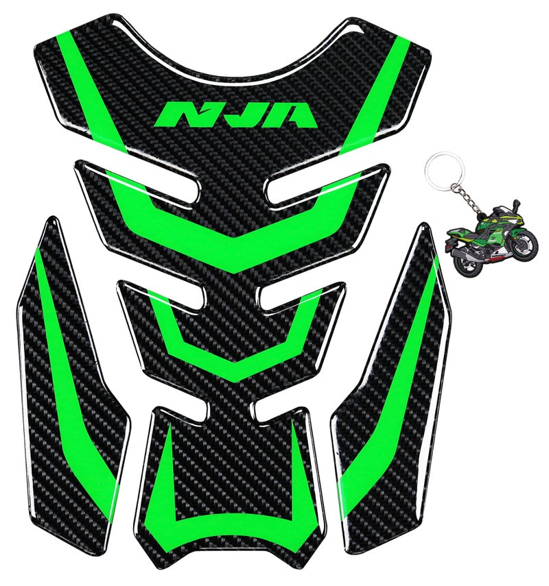 REVSOSTAR 5D Real Carbon Fiber Motorcycle Decal Vinyl Tank Protector Tank Pad for NJ 650 ZX636 ZX600 ZX10R ZX14 ZX1400 ZX14R ABS 1000 ZX100 2 Pcs Per Set - Image 3