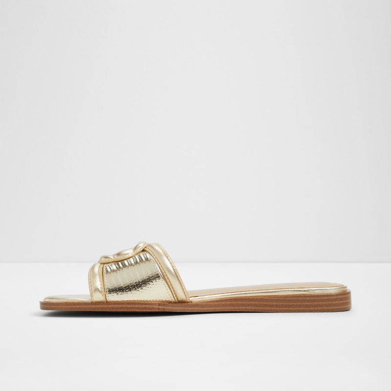ALDO LIAUDIN Textured Flat Sandals - Image 3