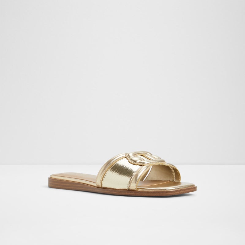 ALDO LIAUDIN Textured Flat Sandals - Image 4