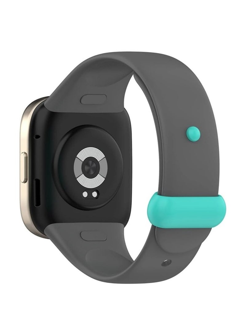 Dl3 Mobilak Strap for Xiaomi Redmi Watch 3 / Xiaomi Mi Watch Lite 3 Strap, Silicone Watch Strap Buckles Sport Silicone Watch Band,Bracelet Replacement Wristband Wrist Strap (Gray) - Image 1