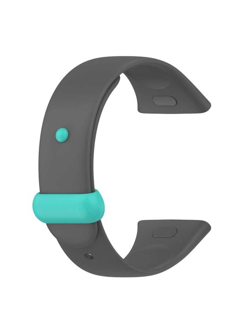 Dl3 Mobilak Strap for Xiaomi Redmi Watch 3 / Xiaomi Mi Watch Lite 3 Strap, Silicone Watch Strap Buckles Sport Silicone Watch Band,Bracelet Replacement Wristband Wrist Strap (Gray) - Image 3