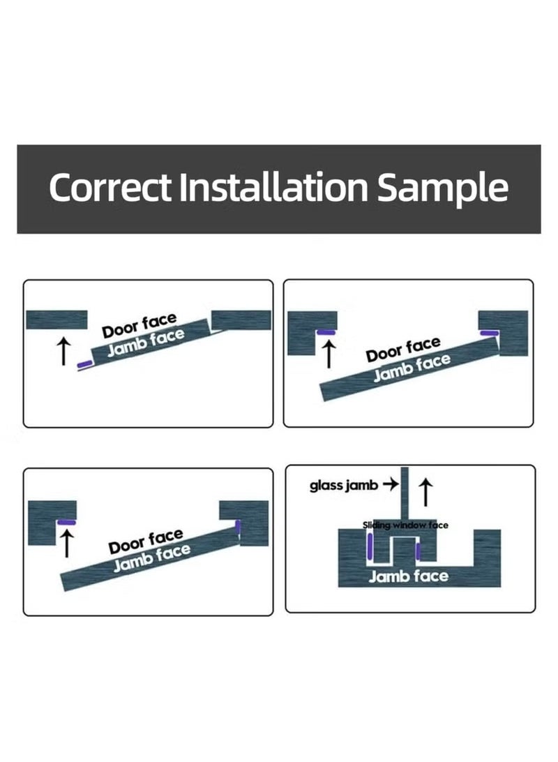 weather Stripping Door Seal Strip, 19.7Ft Black D Shape Door Rubber Weather Seal Strip, Self-Adhesive Rubber Door Insulation Weather Strip, Sound Proof Door Strips for Door Frame Window - Image 4