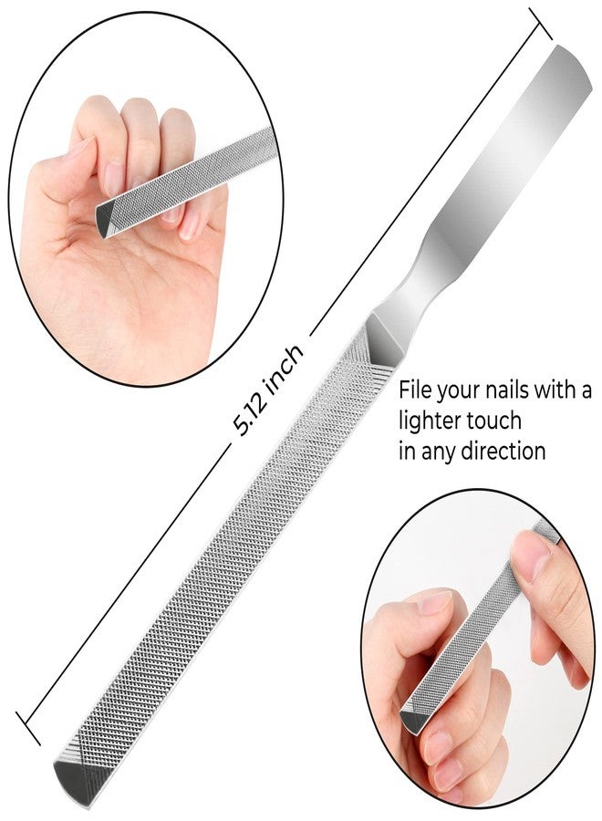 JTIEO 12-Piece Toenail Clippers Set - Ingrown Toenail Removal Kit, Heavy Duty with Silver Finish - Image 5