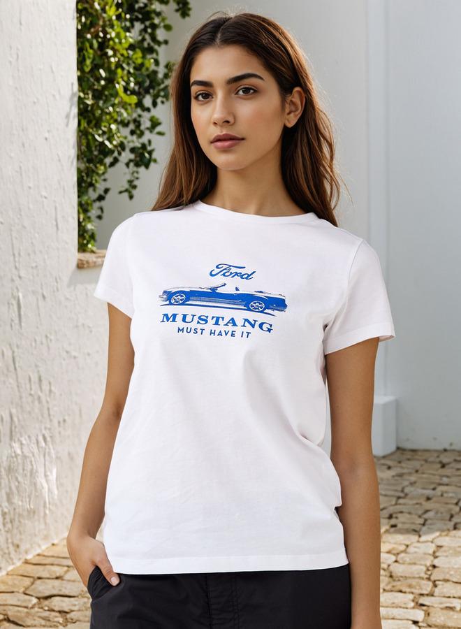 SP Characters Ford Mustang Print T-shirt - Image 1