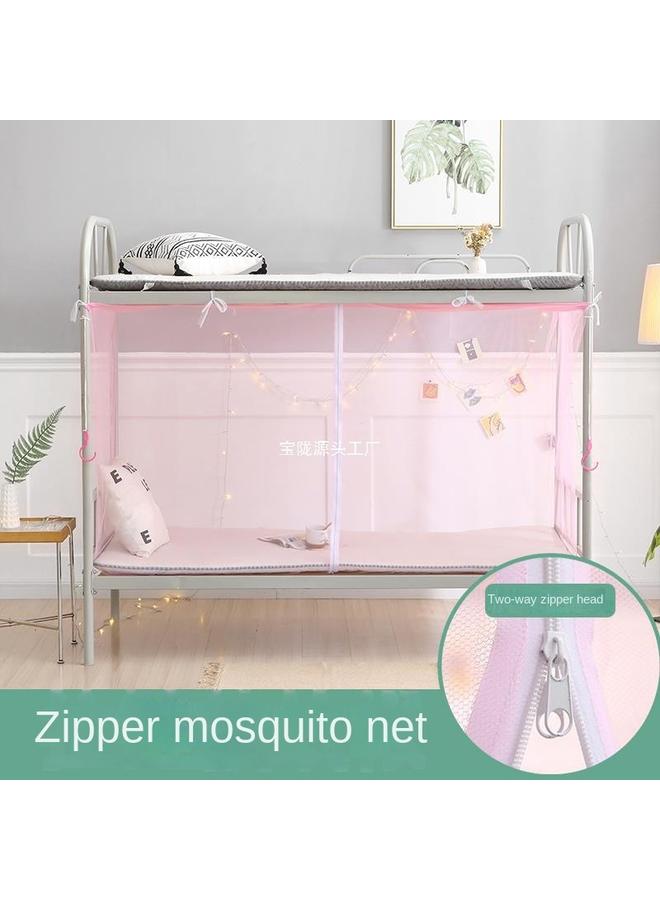 Bluejw Student Dormitory Zipper Mosquito Net Dust Top 0.9m Upper And Lower Bunk Bedroom 1m Single Double Bed 1.2 Household 1.5 Meters - Image 4