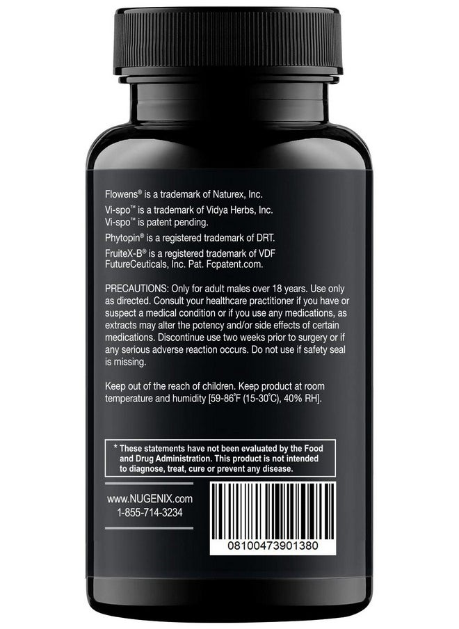 Nugenix - Full Potency Prostate Supplement For Men Clinicalstrength Ingredients Saw Palmetto Helps To Increase Urinary Flow Control Urinary Frequency And Support Prostate Function 60 Capsules - Image 1