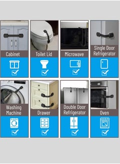 ferepiper 10 Pcs Child Safety Strap Locks For Cabinets And Drawers  - Image 5