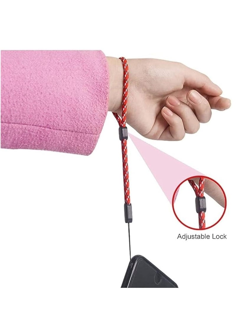 Generic - Hand Wrist Strap Lanyard 21.5 CM 6 Pack 6 Color Adjustable Colorful Nylon for GoPro Camera Keys Keychain Phone USB Flash Drive Joy-Con Wallet ID Name Tag Badge - Image 1