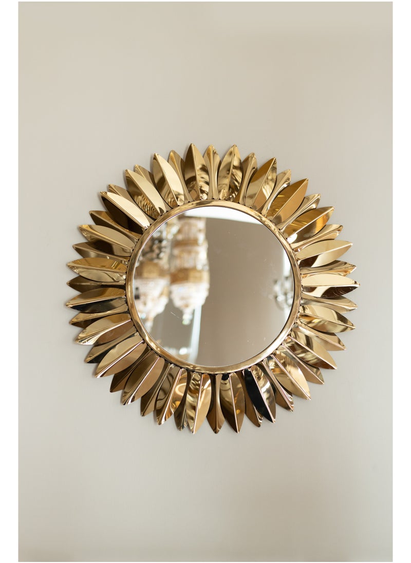 Kandil Egypt 80 Cm 5689 Leaf Mirrors Gold 80x80cm 